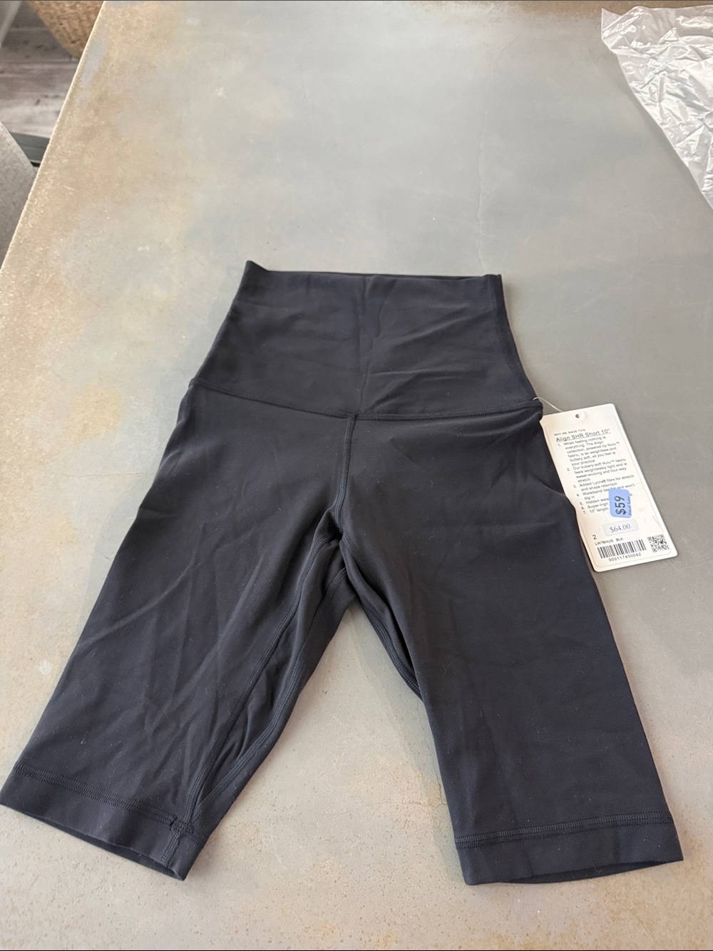 lululemon athletica Black High-Rise Bike Shorts
